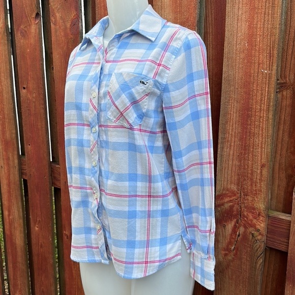 Vineyard Vines Plaid Button Shirt Size 2 - Picture 4 of 11